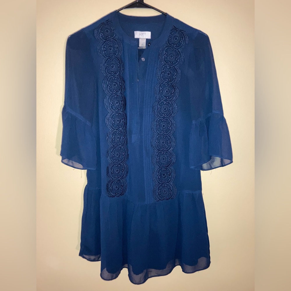 Navy loft tunic